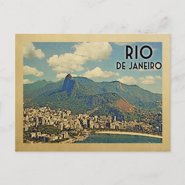 Postal Viajes de época de Rio de Janeiro Brasil (Anverso)