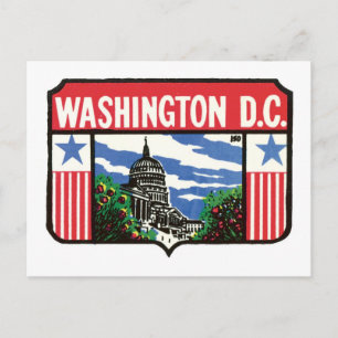 Postal Viajes de época en Washington D.C.