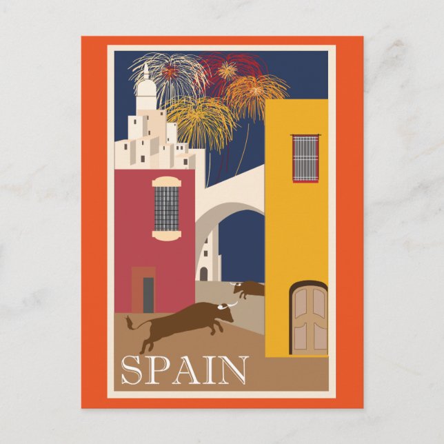 Postal Viajes de época España (Anverso)