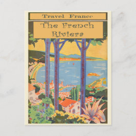 Postal Viajes de época Francia Riviera Retro Francesa