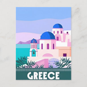 Postal Viajes de época Grecia Santorini Atenas Creta