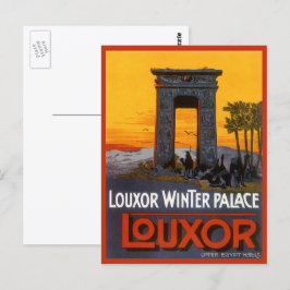 Postal Viajes de época, Louxor Winter Palace, Egipto Áfri