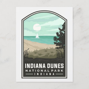 Postal Viajes de época Parque nacional Dunas de Indiana