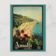 Postal Viajes de época, playa de la costa italiana de Ama (Anverso)
