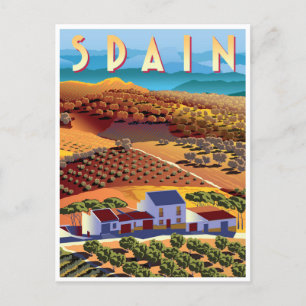 Postal Viajes de época retro España turismo España España