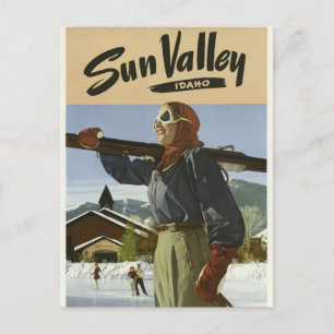 Postal Viajes de época Sun Valley Idaho