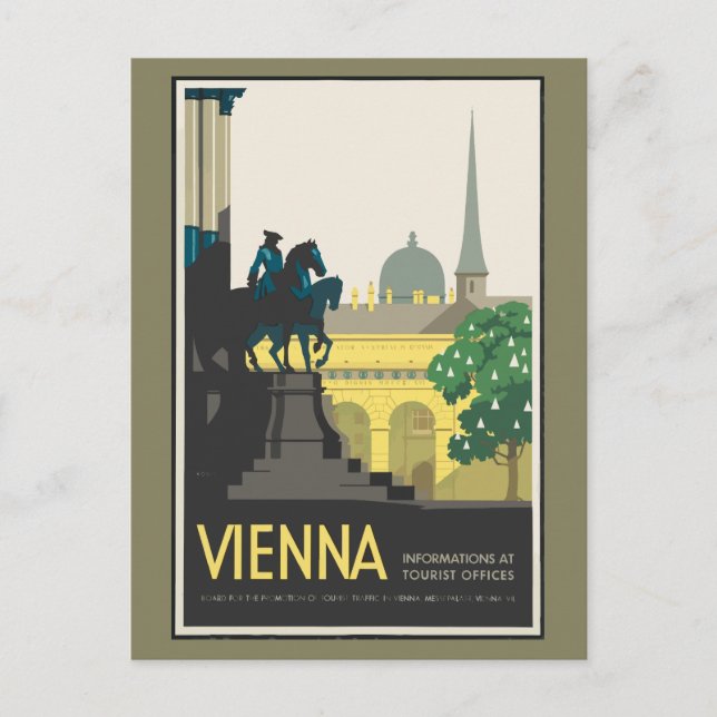 Postal Viajes de época Viena (Anverso)