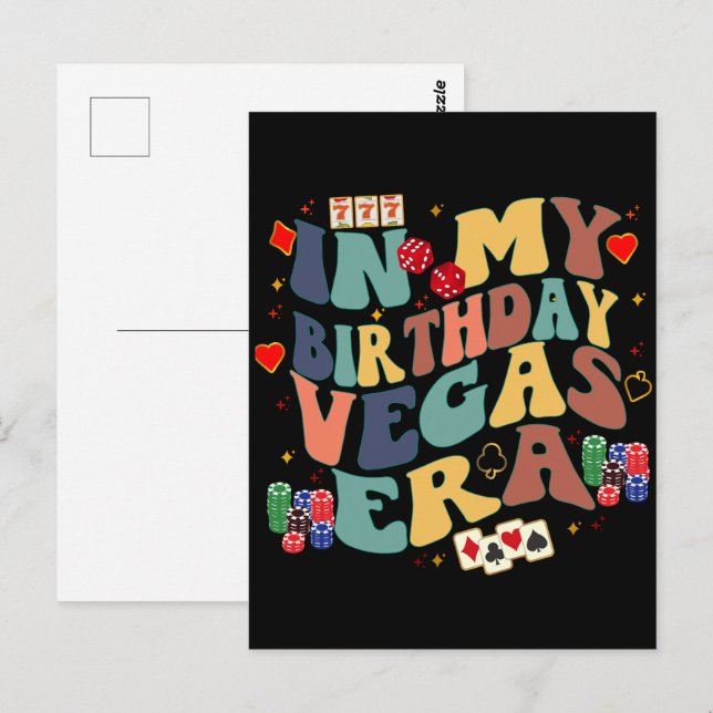 Postal Viajes de Fiesta de vacaciones en la era de Las Ve (Anverso / Reverso)