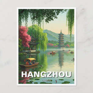 Postal Viajes de Hangzhou West Lake china