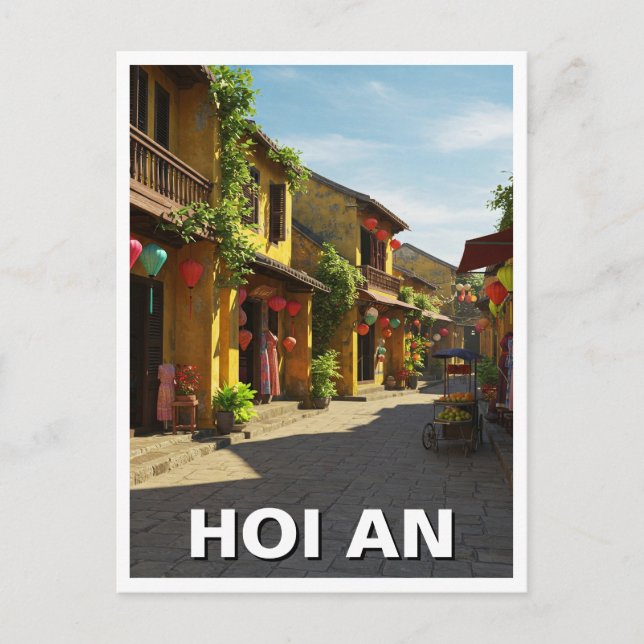 Postal Viajes De Hoi An Vietnam (Anverso)