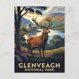 Postal Viajes de Irlanda en el Parque Nacional de Glenvea