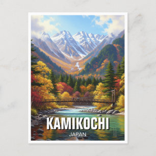 Postal Viajes de Japón al Parque Nacional Kamikochi Chubu