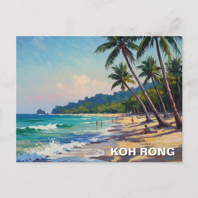 Postal Viajes de Koh Rong Cambodia (Anverso)