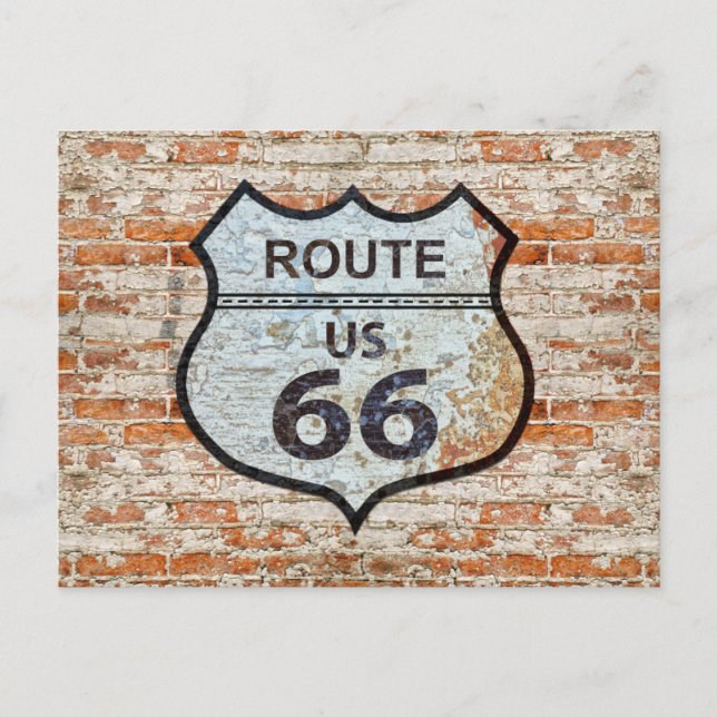 Postal Viajes de la U.S. Route 66 (Anverso)