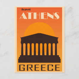 Postal Viajes de la vieja Atenas Grecia Acrópolis Ruinas