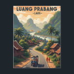 Postal Viajes de Laos Luang Prabang<br><div class="desc">Luang Prabang, situado en el norte de Laos, en la confluencia de los ríos Mekong y Nam Khan, es una ciudad famosa por su serena belleza, su rica historia y su arquitectura bien conservada. Patrimonio de la Humanidad por la UNESCO, combina casas de madera lao tradicionales con elegantes edificios coloniales...</div>