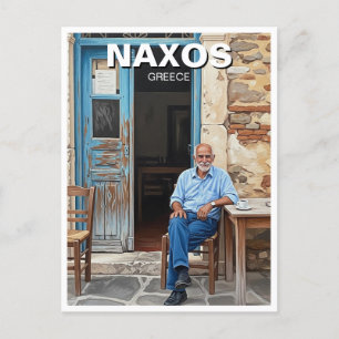Postal Viajes de las islas de Naxos Grecia