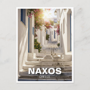 Postal Viajes de las islas de Naxos Grecia