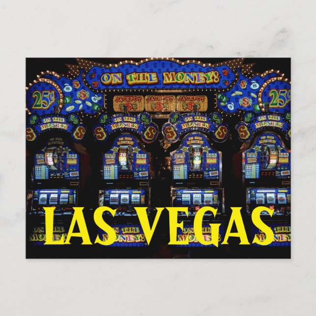 Postal Viajes de las Máquinas Tragaperras de las VEGAS Ne (Anverso)