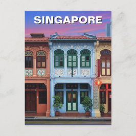 Postal Viajes de las tiendas de Singapur
