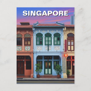 Postal Viajes de las tiendas de Singapur