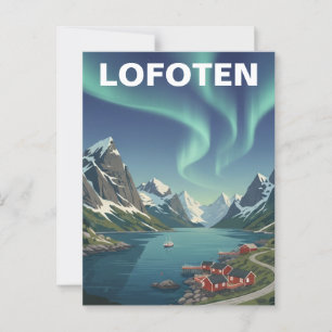 Postal Viajes de Lofoten Noruega