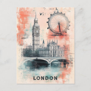 Postal Viajes de Londres Inglaterra