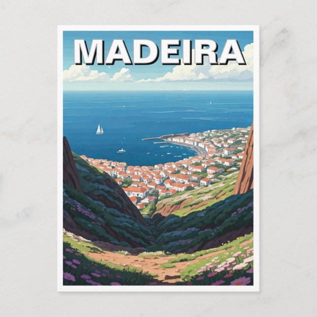 Postal Viajes de Madeira Portugal (Anverso)
