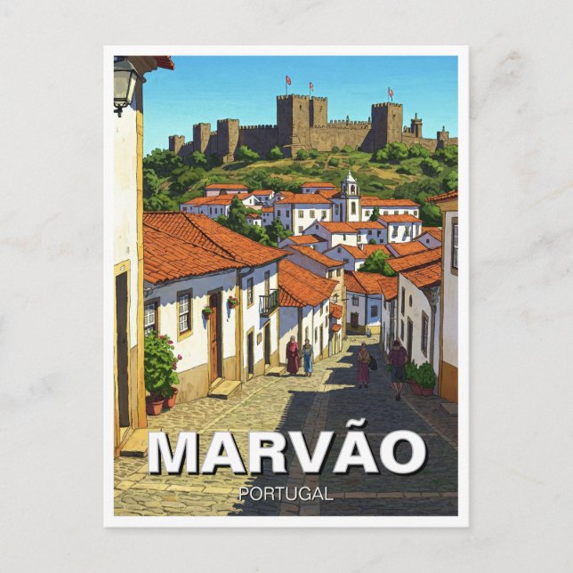 Postal Viajes de Marvao Portugal (Anverso)