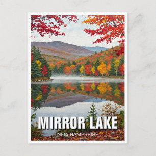 Postal Viajes de Mirror Lake New Hampshire
