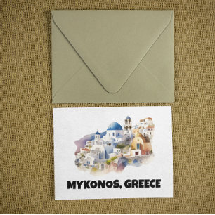 Postal Viajes de moda en Mykonos Grecia