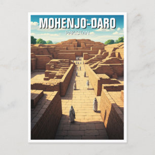 Postal Viajes de Mohenjo-Daro Pakistan