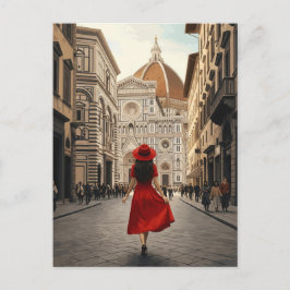 Postal Viajes de mujeres en Florencia Italia