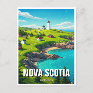 Postal Viajes de Nueva Escocia Canadá