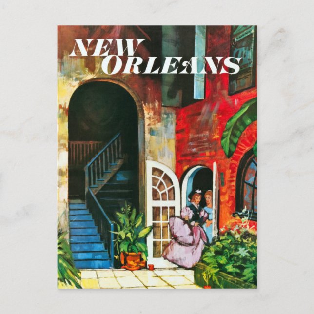 Postal Viajes de Nueva Orleans (Anverso)