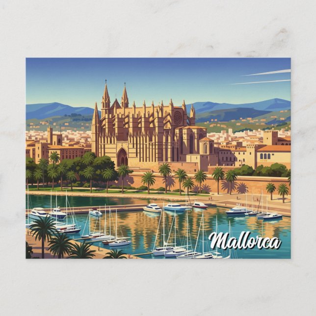Postal Viajes de Palma de Mallorca España (Anverso)