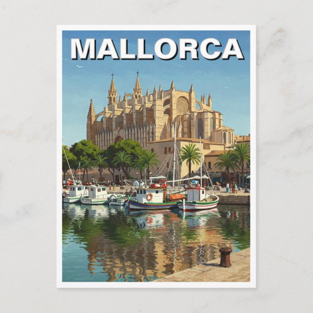 Postal Viajes de Palma de Mallorca España (Anverso)