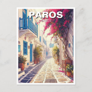 Postal Viajes de Paros de Grecia