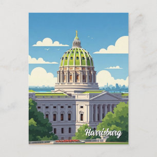 Postal Viajes de Pennsylvania Harrisburg