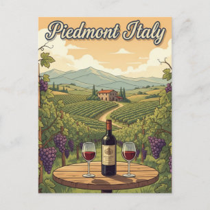 Postal Viajes de Piamonte de Italia