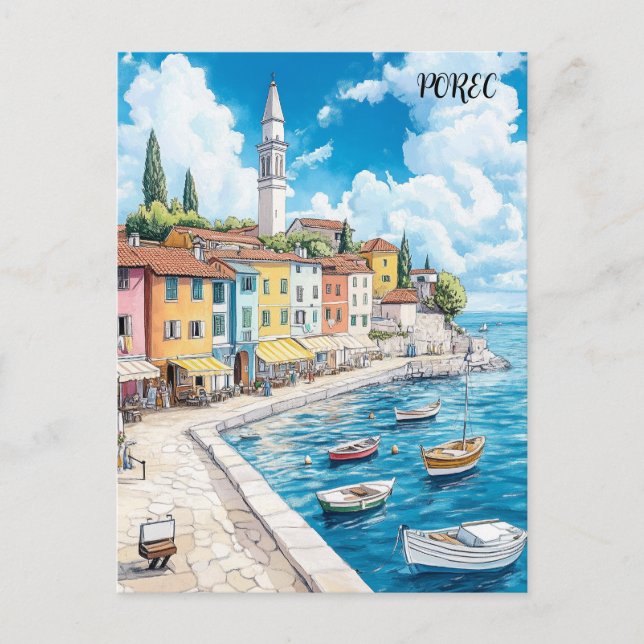 Postal Viajes de Porec Croatia (Anverso)