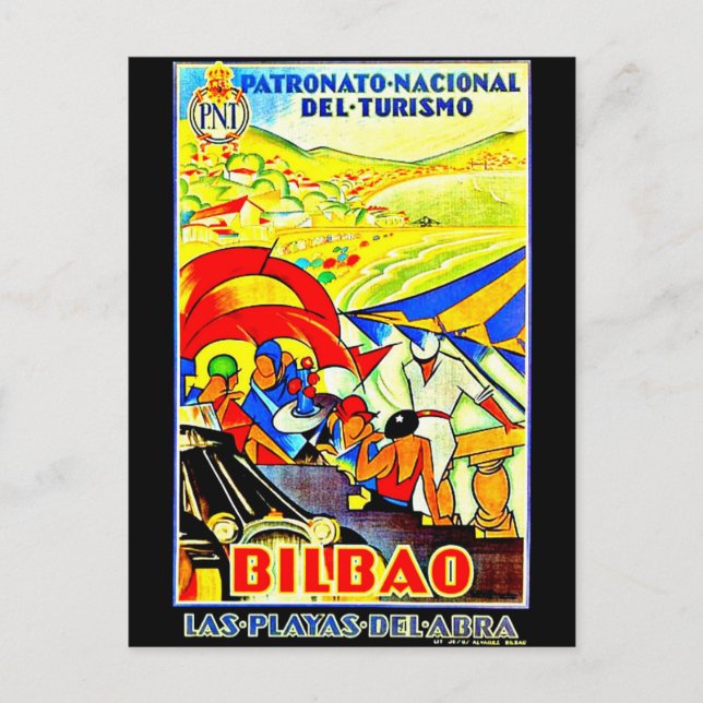 Postal Viajes de postales-vintage-Bilbao (Anverso)