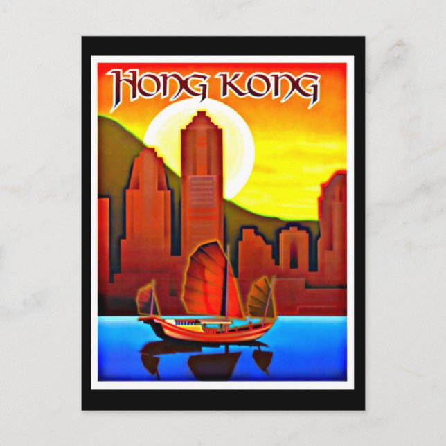 Postal Viajes de postales-vintage-Hong Kong (Anverso)