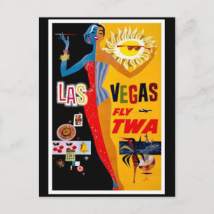 Postal Viajes de Postcard-Vintage-Las Vegas