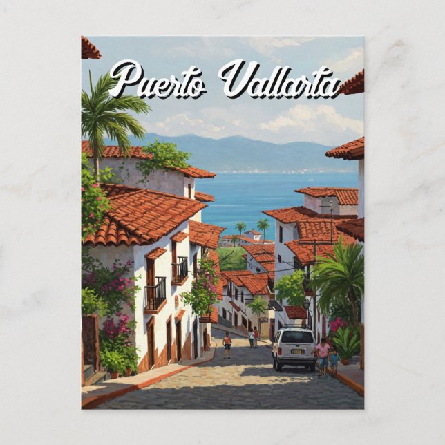 Postal Viajes de Puerto Vallarta Jalisco México (Anverso)