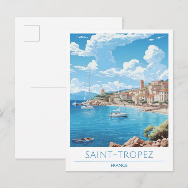 Postal Viajes de Saint Tropez Francia