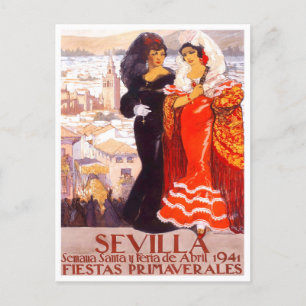 Postal Viajes de Sevilla España 1941
