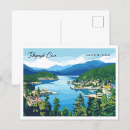 Postal Viajes de Telegraph Cove Vancouver Canadá