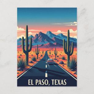 Postal Viajes de Texas en el Paso
