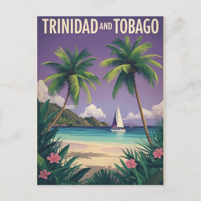 Postal Viajes de Trinidad y Tobago (Anverso)